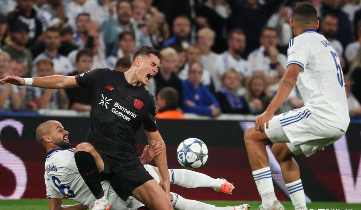 欧冠神剧情：勒沃库森补时乌龙绝平，遭遇德甲劲旅哥本哈根意外阻击